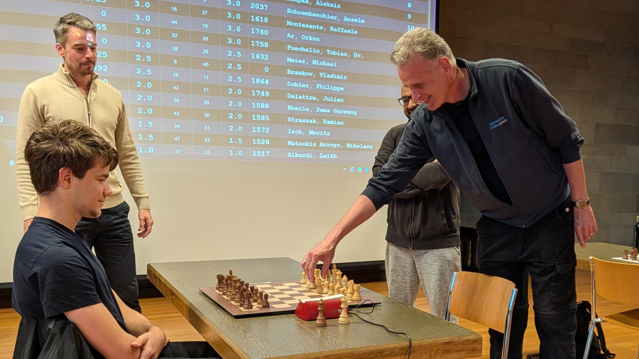 Andries führt einen Zug aus